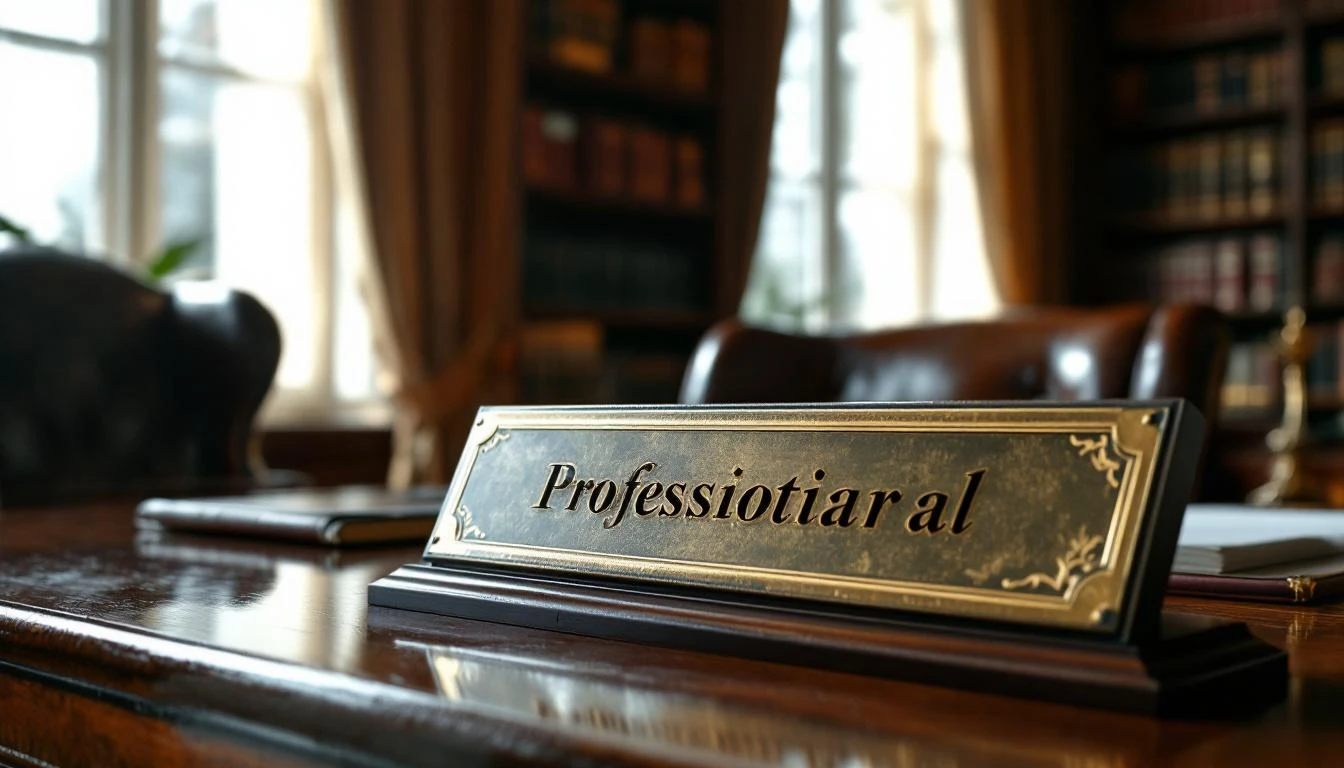 La plaque professionnelle du notaire : un élément d'identification légal