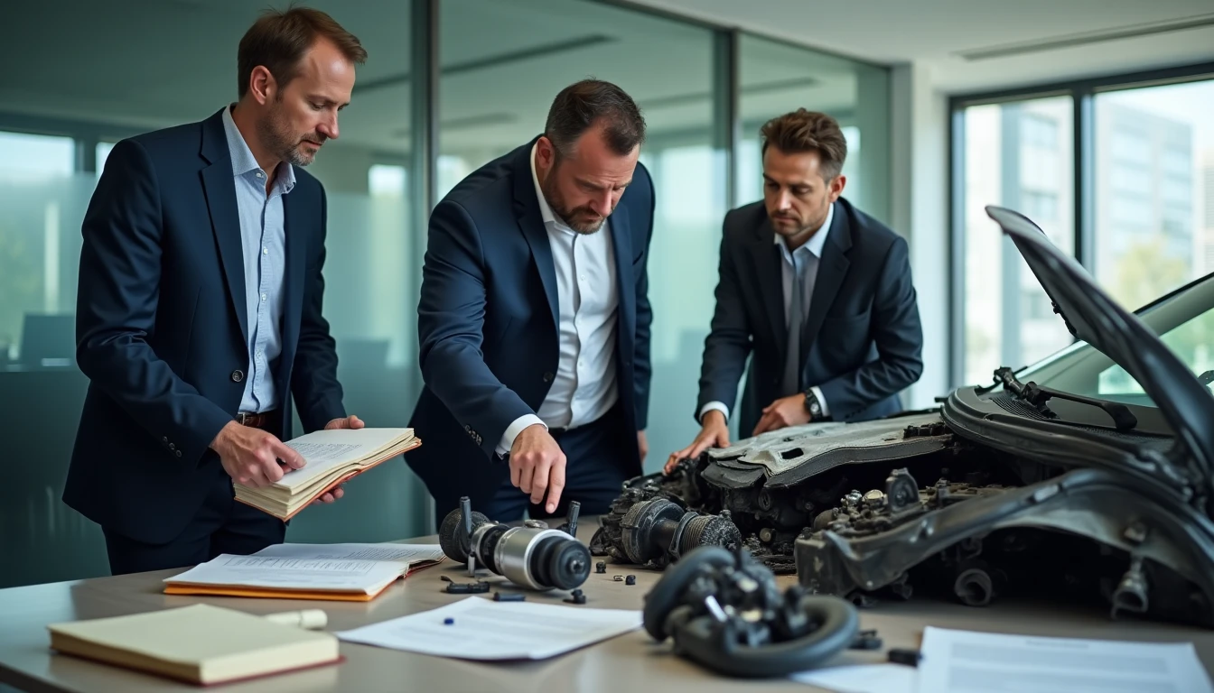 Procédure d'expertise contradictoire en sinistre assurance auto complexe